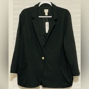 NWT Black Chicos Blazer - Size 3 (XL/16)